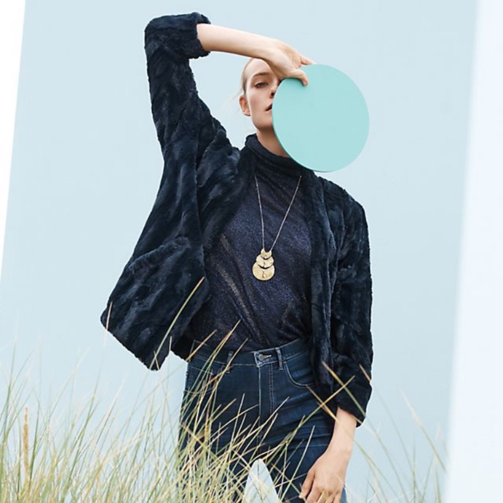 Tiny Edition for Anthropologie Faux-Fur Coat Size M